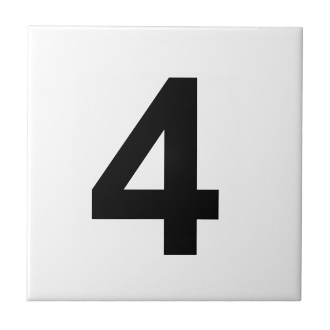 Carreau 4 - numéro quatre (Devant)
