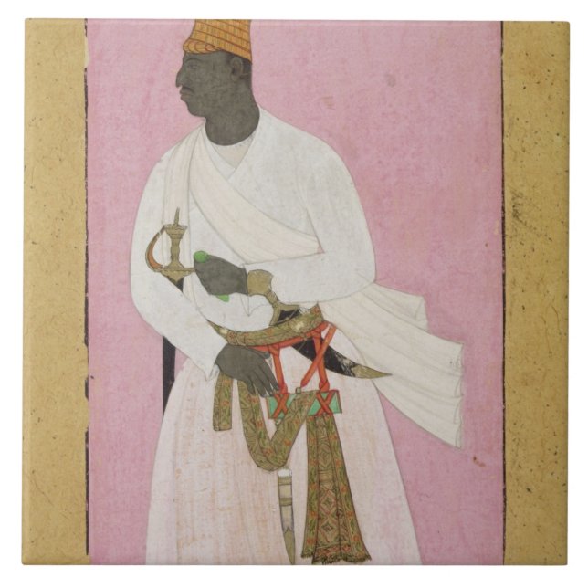 Carreau 50.14/8 Portrait d'ambre de Malik, inscrit dans (Devant)