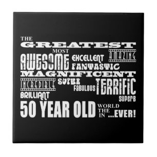 Carreau 50e anniversaire du plus grand 50e anniversaire