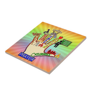 CARREAU 5 AIDE DE PRIÈRE DE CINQ DOIGTS