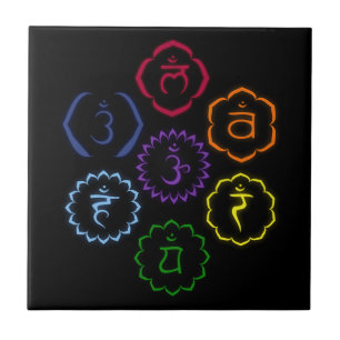 Carreau 7 Chakras en cercle