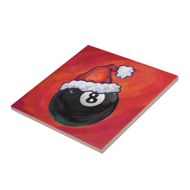 Carreau 8 Balle Noël Casquette rouge (Côté)