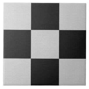 Carreau À damiers Carrés noirs et blancs ou COULEUR PERS