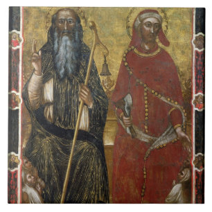 Carreau Abbé d'Anthony de saints et Eligius - processus