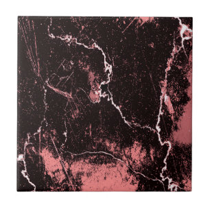 Carreau Abrégé sur noir et rose