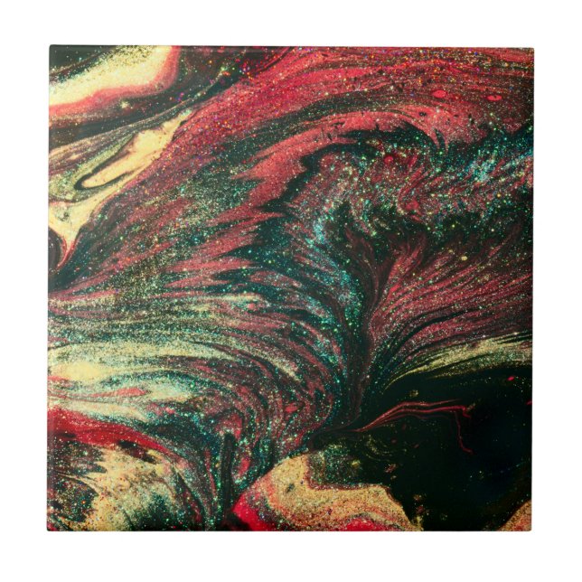 Carreau Abrégé sur noir et rouge (Devant)