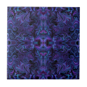 Carreau Abstrait Funky Deep Purple