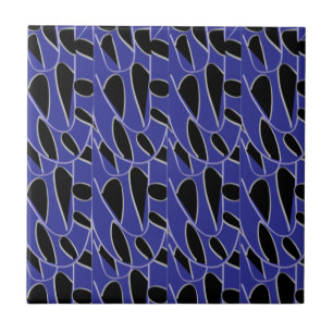 Carreau Abstrait moderne violet noir