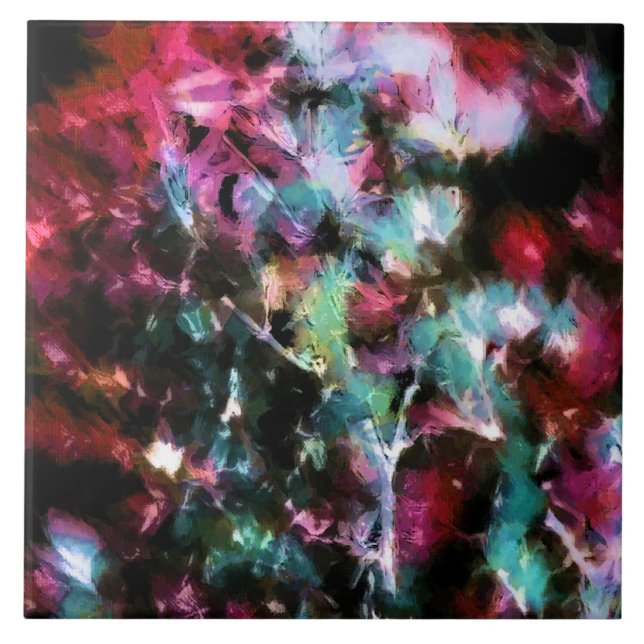 Carreau Abstrait, motif coloré, lumineux, élégant (Devant)