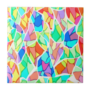 Carreau Abstrait multicolore