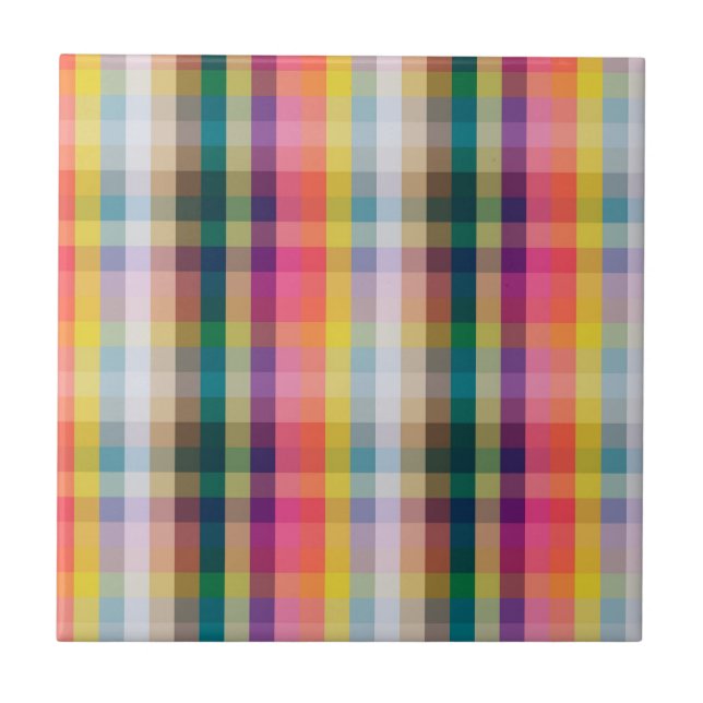 Carreau Abstrait Scottish Plaid (Devant)