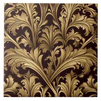 Carreau Acanthus Feuille (Ancien Ton Or)