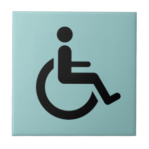 Carreau Accès de fauteuil roulant - symbole de chaise