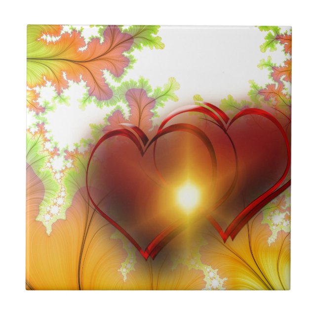 Carreau Accessoires Motifs design coeur moderne chic, amou (Devant)