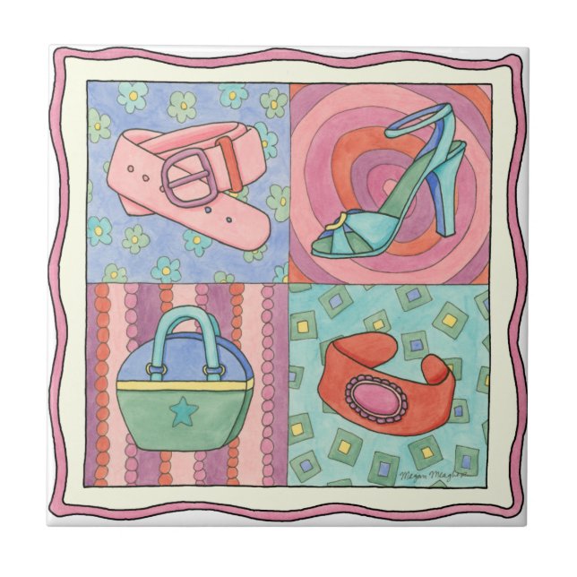 Carreau Accessoires pour femmes par Chariklia Zarris (Devant)