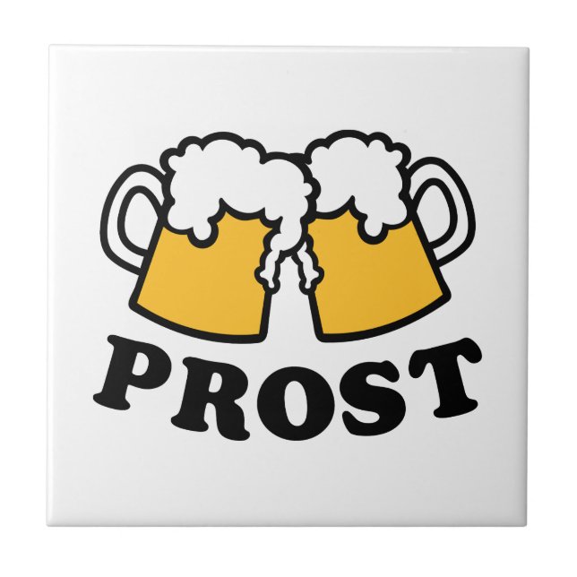 Carreau Acclamations de Prost de tasse de bière (Devant)