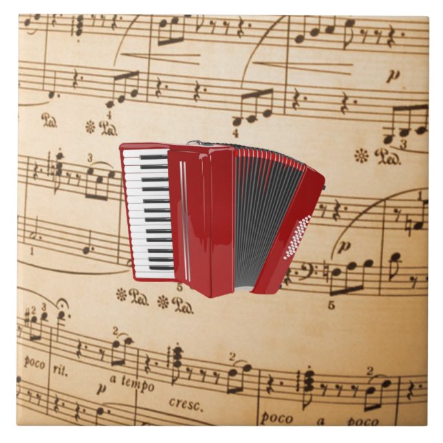Carreau Accordéon rouge (Devant)