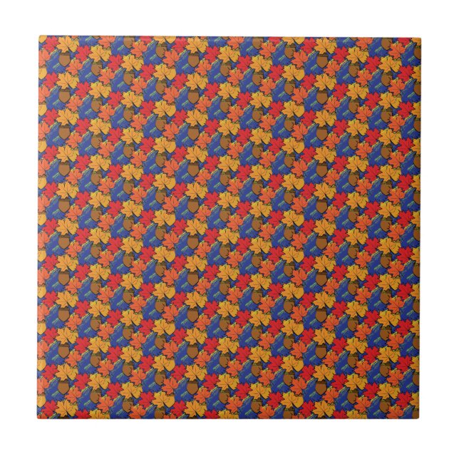 Carreau Acorns et feuille I (Devant)