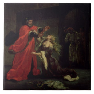 Carreau Acte I, scène 3 : Desdemona se mettant à genoux