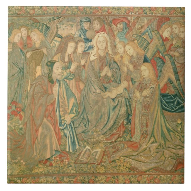 Carreau Adoration de l'enfant du Christ (tapisserie) (Devant)