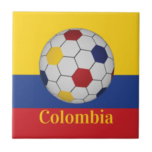 Carreau Affiche de football de Colombie