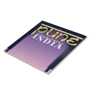 Carreau Affiche de vacances à Pune, Maharashtra Inde