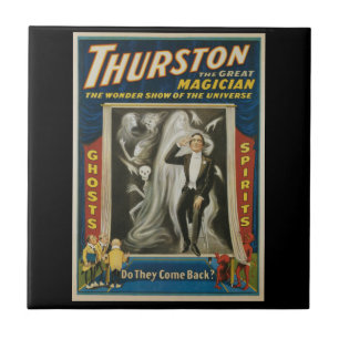Carreau Affiche Magique Vintage, Thurston, Le Grand Magici