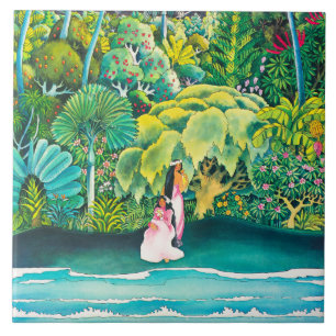 Carreau Affiche Vintage Hawaii