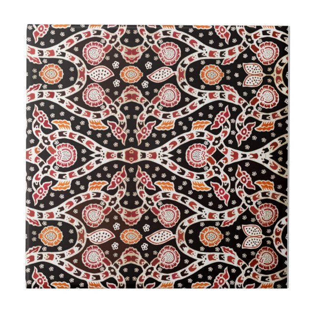 Carreau African Batik Escalade Ivy (Devant)