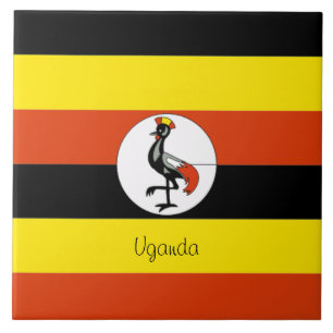 Carreau Afrique : Drapeau de l'Ouganda