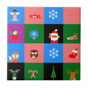 Carreau afrique santa claus colorblock