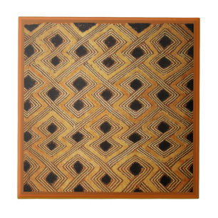 Carreau Afrique Zaïre Congo Kuba Textile
