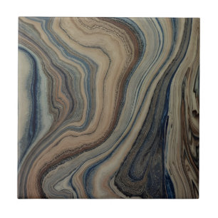 Carreau Agate Black or fluide marbre moderne céramique Car