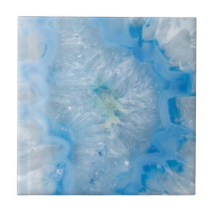 Carreau Agate de cristal de bleus layette