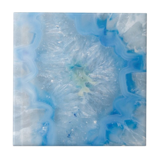 Carreau Agate de cristal de bleus layette (Devant)