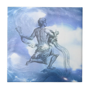 Carreau Age du Zodiaque Aquarius