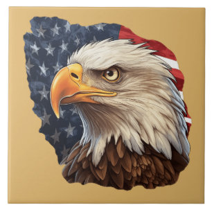 Carreau Aigle à drapeau américain