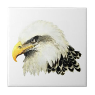 Carreau Aigle d'aquarelle Oiseau Art de la faune