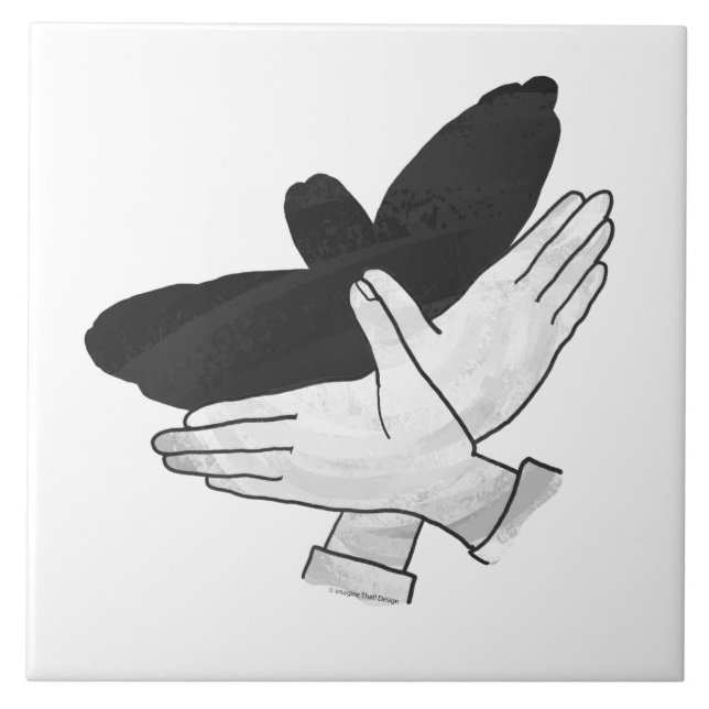 Carreau Aigle de silhouette (Devant)