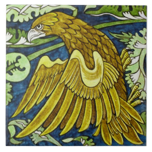 Carreau Aigle doré Repro Antique Wm De Morgan
