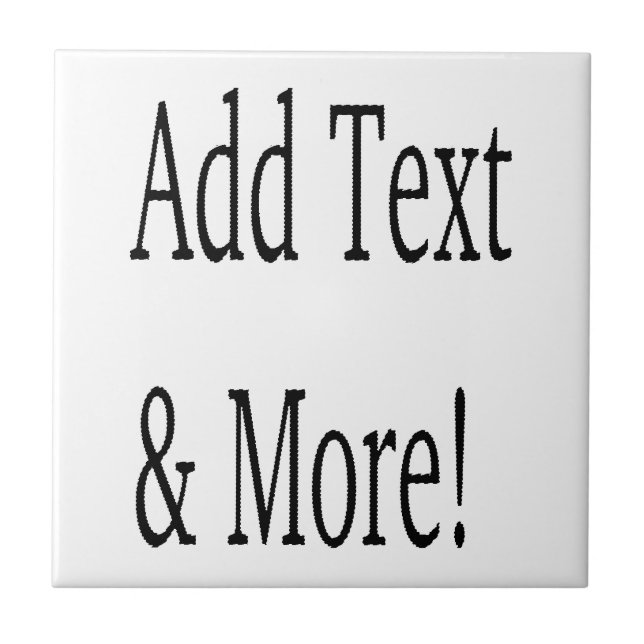 Carreau Ajouter du texte et plus ! Customisez votre propre (Devant)