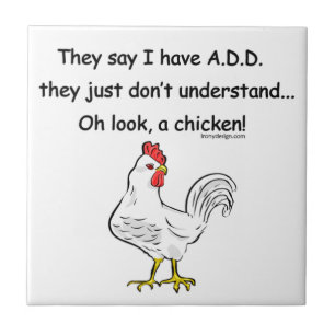 Carreau AJOUTEZ l'humour de poulet