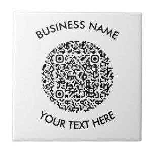 Carreau Ajoutez votre propre balayage QR de code rond Mini