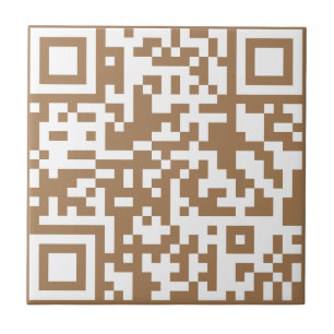 Carreau Ajoutez votre propre QR Code text Scan Minimal Sim