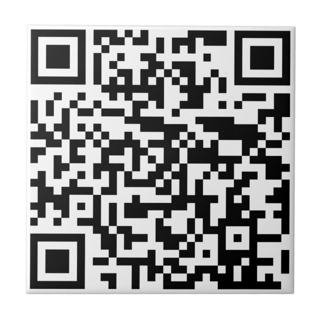 Carreau Ajoutez votre propre QR Code text Scan Minimal Sim (Devant)
