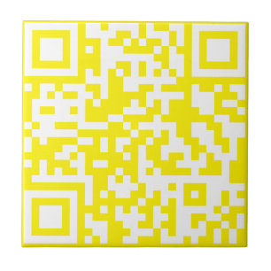 Carreau Ajoutez votre propre QR Code text Scan Minimal Sim