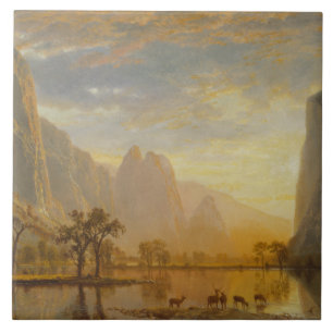 Carreau Albert Bierstadt - vallée du Yosemite
