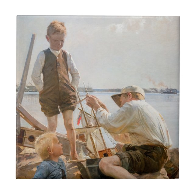 Carreau Albert Edelfeel - Constructeurs de navires (Devant)