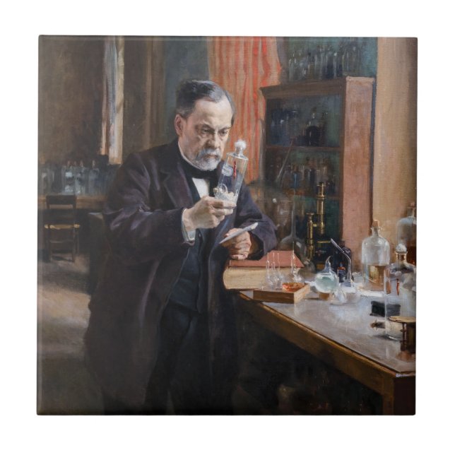 Carreau Albert Edelfeue - Portrait de Louis Pasteur (Devant)