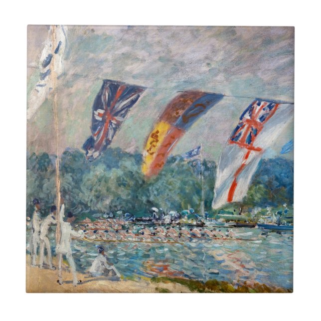 Carreau Alfred Sisley - Regatta à Molesey (Devant)